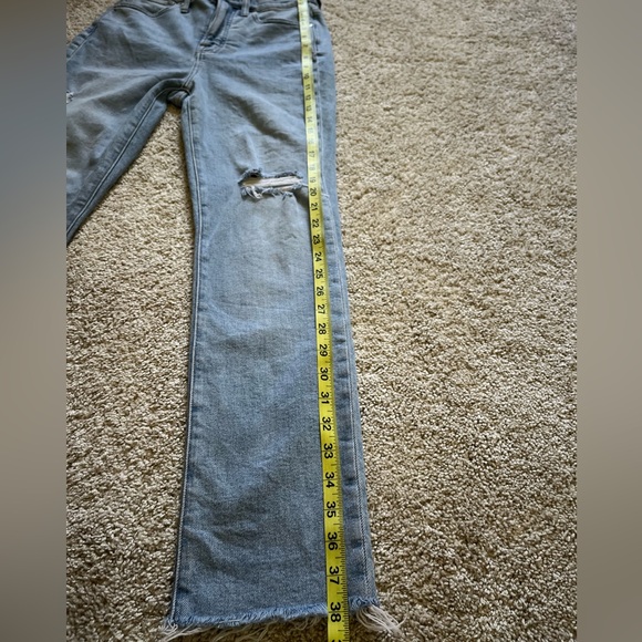 Madewell Women’s The Perfect Vintage Jean Distressed Raw Hem Light Wash Size 24 - Picture 9 of 11